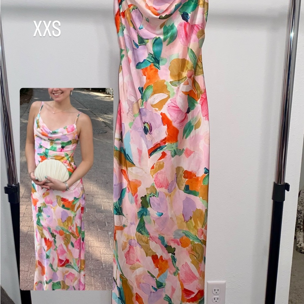 Floral Multicolor Maxi Dress